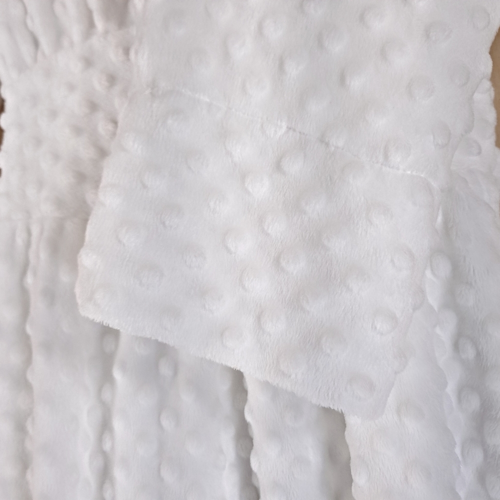 Soft Surroundings White Textured Robe Dots Pockets Stretch Bathrobe - Sz Small - Picture 5 of 9